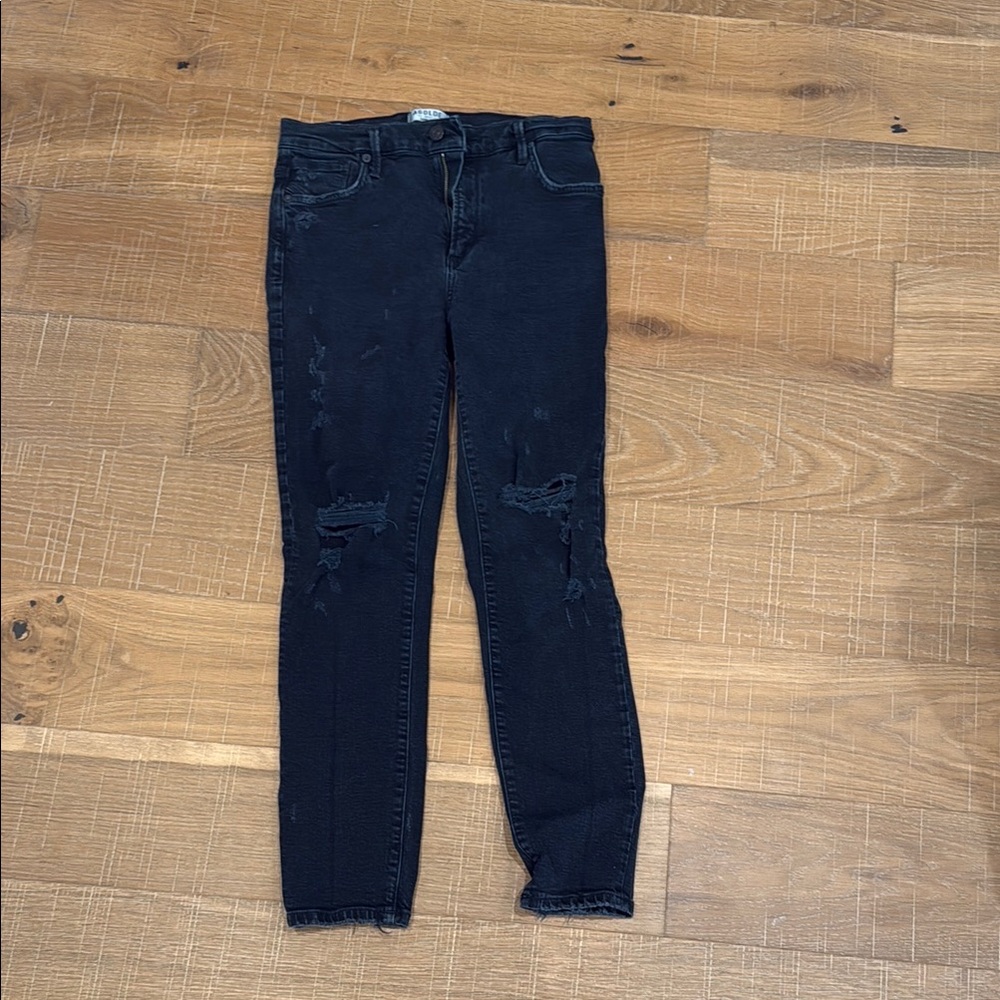 Agolde Black Skinny Jeans Modern Fit